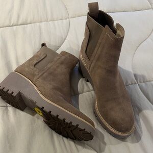 Dolce Vita Taupe Ankle Booties